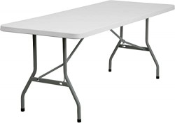 6ft. White Rectangular Table