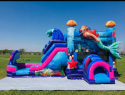 Mermaid Bounce House W Slide