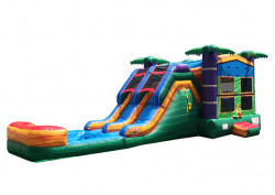 5in1 combo Double Lane Tropical Splash w/Pool (Rent Wet or D